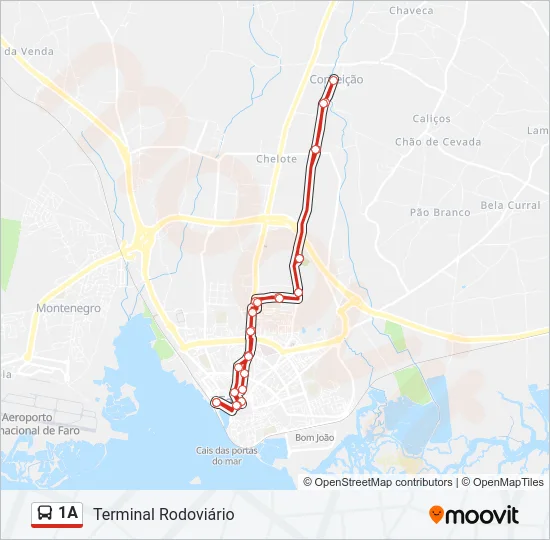 1A Bus Line Map