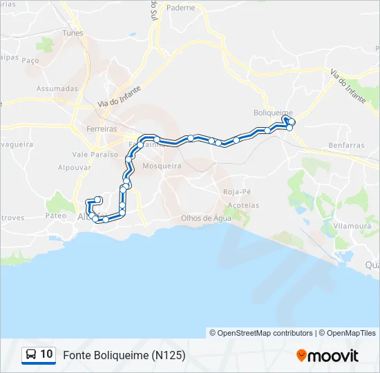 10 Bus Line Map