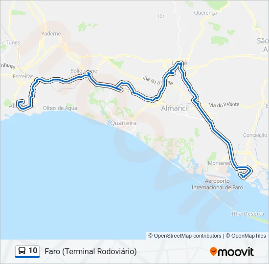 10 Bus Line Map