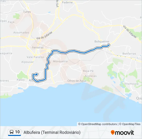 10 Bus Line Map