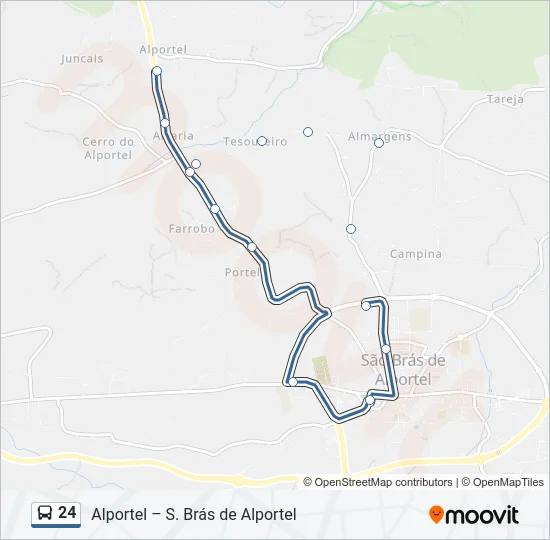 24 Bus Line Map