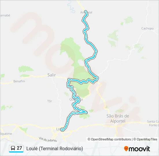 27 Bus Line Map