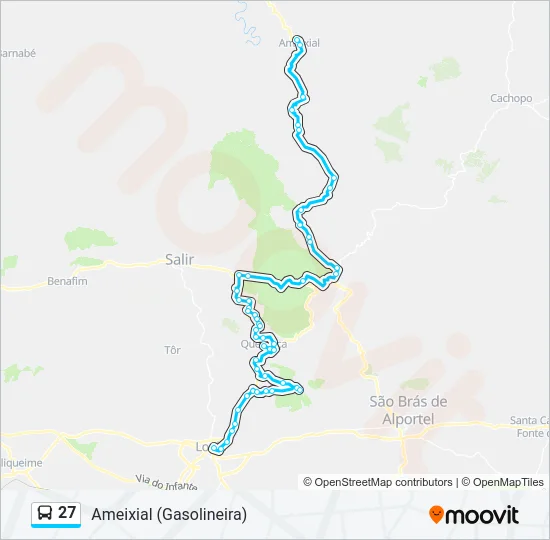 27 Bus Line Map