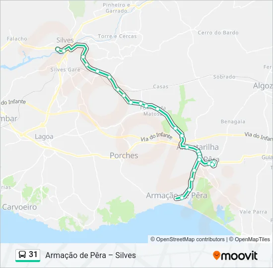 31 Bus Line Map