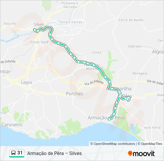 31 Bus Line Map