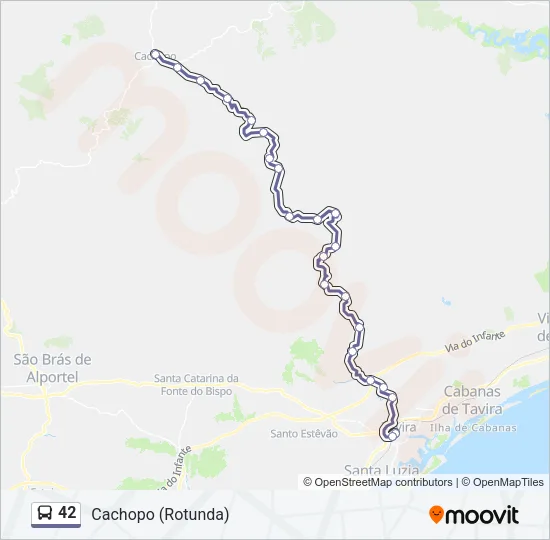42 Bus Line Map