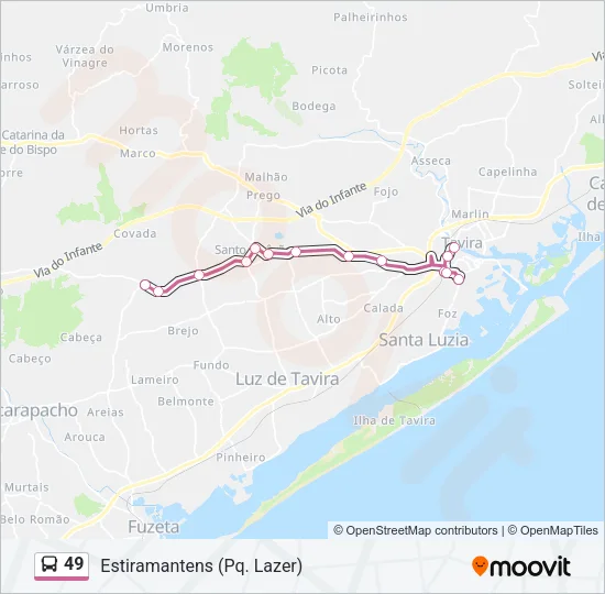 49 Bus Line Map