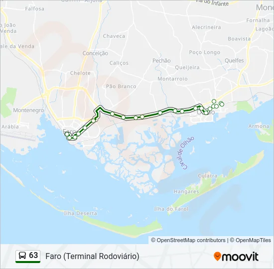 63 Bus Line Map