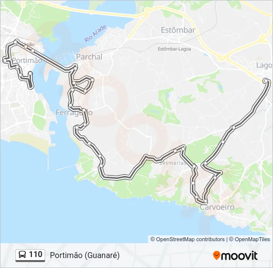 110 Bus Line Map