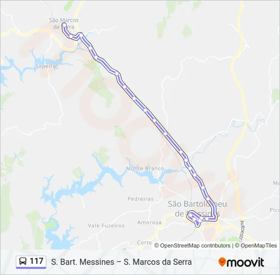 117 Bus Line Map