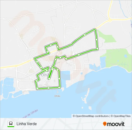 LINHA VERDE Bus Line Map
