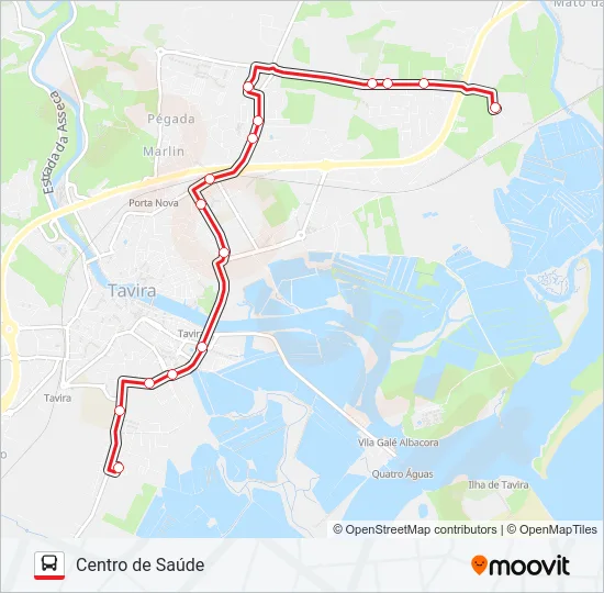 LINHA VERMELHA Bus Line Map