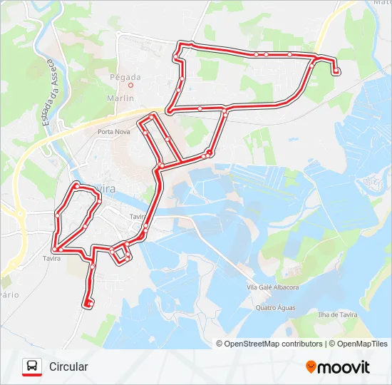 LINHA VERMELHA Bus Line Map