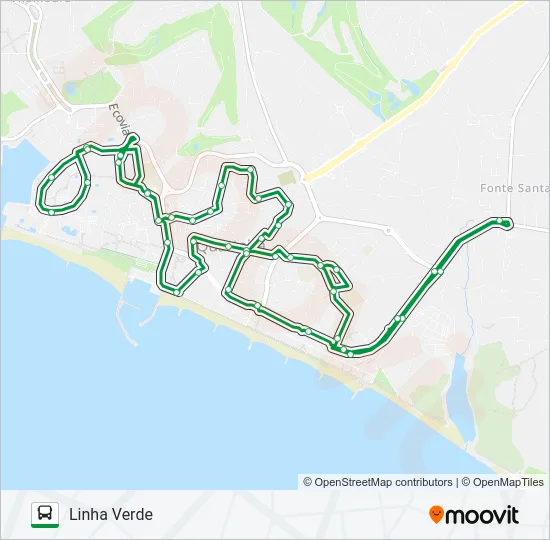 LINHA VERDE Bus Line Map