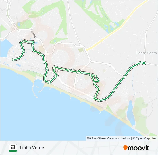 LINHA VERDE Bus Line Map