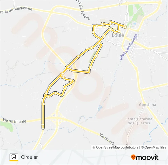 LINHA AMARELA Bus Line Map