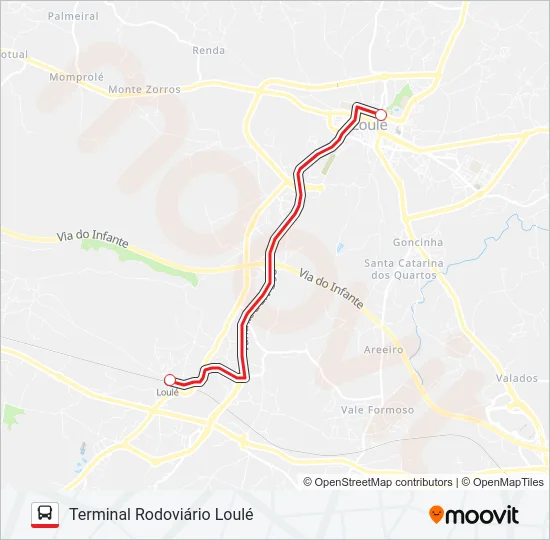 LINHA VERMELHA Bus Line Map