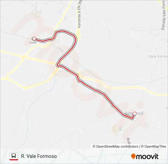 LINHA VERMELHA Bus Line Map