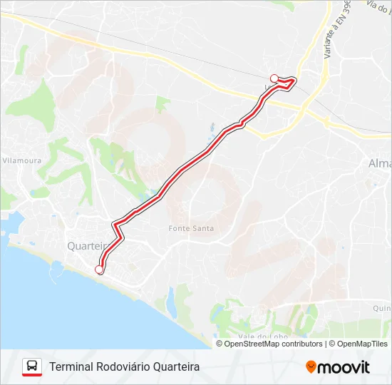 LINHA VERMELHA Bus Line Map