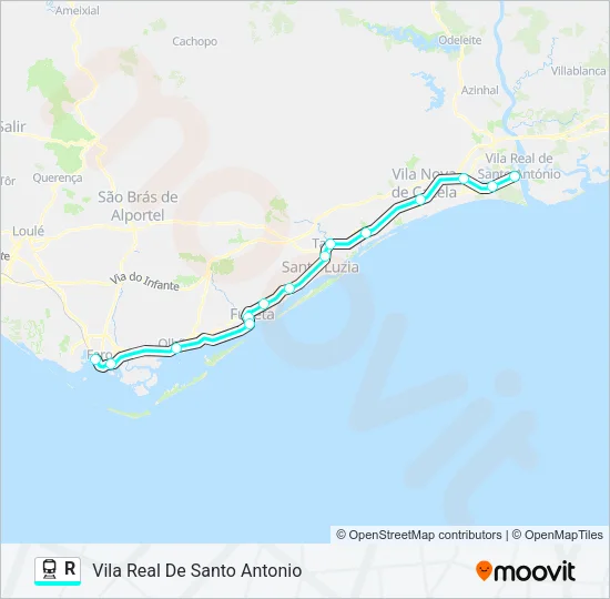 R Train Line Map