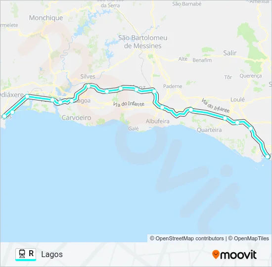 R Train Line Map
