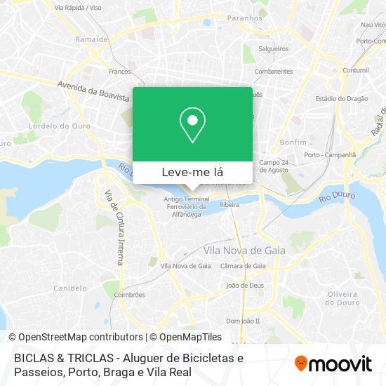 BICLAS & TRICLAS - Aluguer de Bicicletas e Passeios mapa