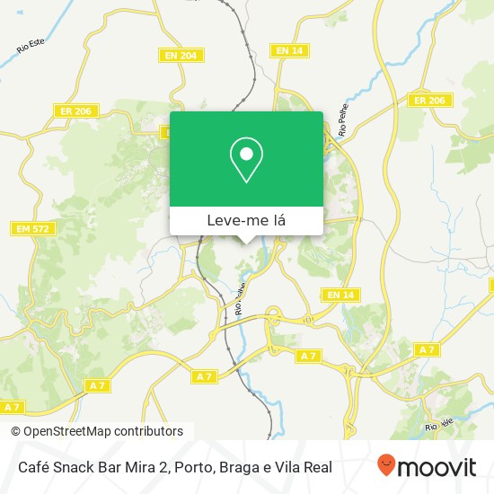 Café Snack Bar Mira 2 mapa
