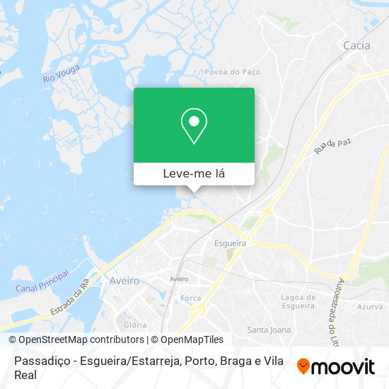 Passadiço - Esgueira/Estarreja mapa