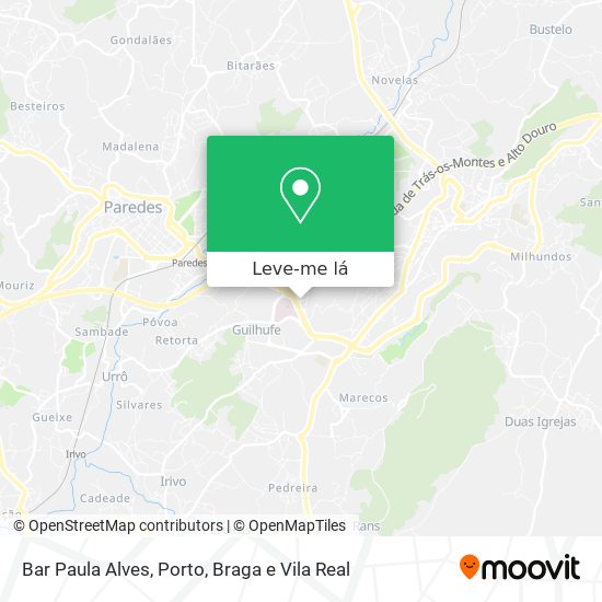 Bar Paula Alves mapa