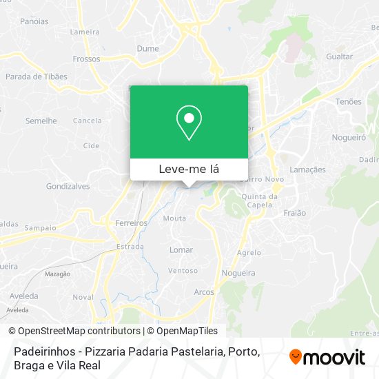 Padeirinhos - Pizzaria Padaria Pastelaria mapa