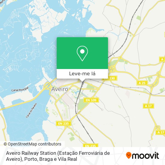 Aveiro Railway Station (Estação Ferroviária de Aveiro) mapa