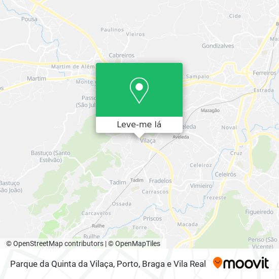 Parque da Quinta da Vilaça mapa