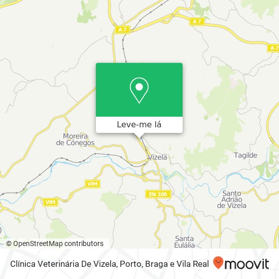 Clínica Veterinária De Vizela mapa