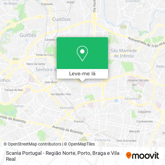 Scania Portugal - Região Norte mapa