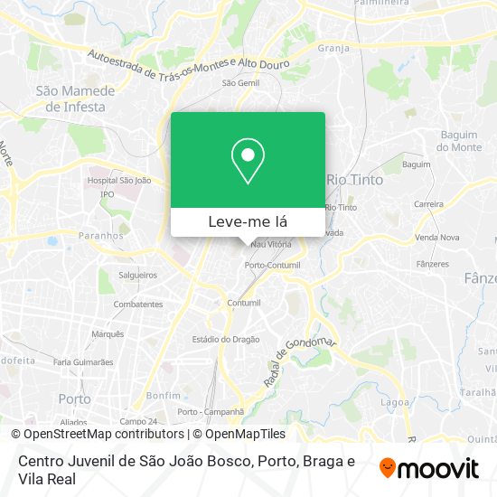 Centro Juvenil de São João Bosco mapa