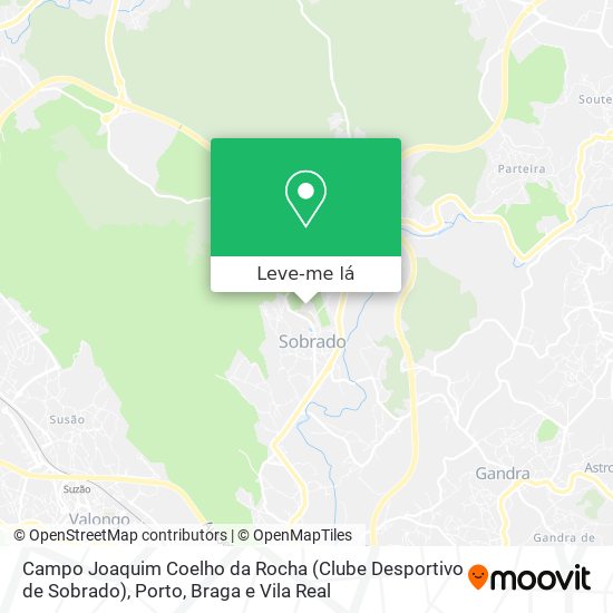 Campo Joaquim Coelho da Rocha (Clube Desportivo de Sobrado) mapa