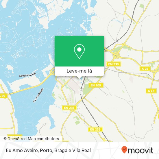 Eu Amo Aveiro mapa