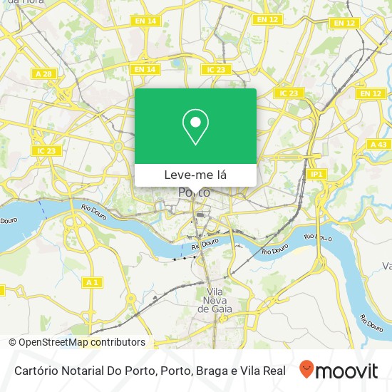 Cartório Notarial Do Porto mapa