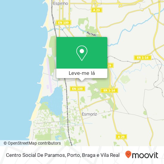 Centro Social De Paramos mapa