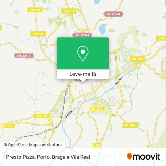 Presto Pizza mapa