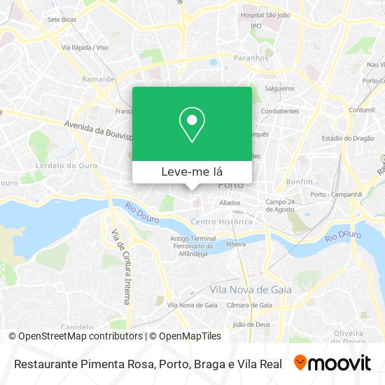 Restaurante Pimenta Rosa mapa