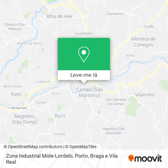 Zona Industrial Mide-Lordelo mapa