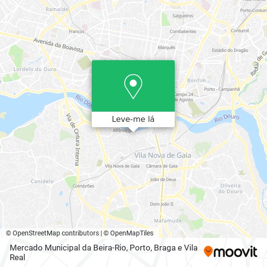 Mercado Municipal da Beira-Rio mapa