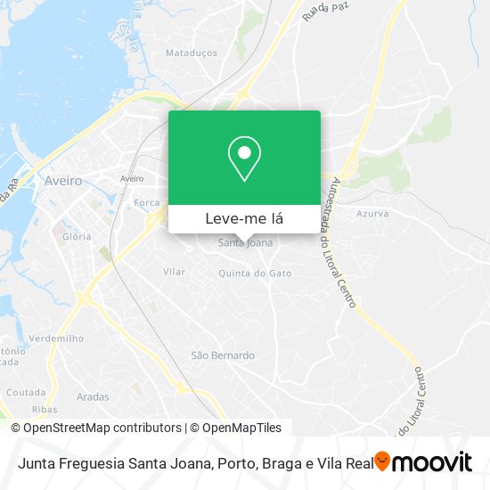 Junta Freguesia Santa Joana mapa