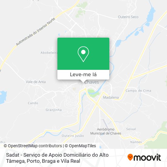 Sadat - Serviço de Apoio Domiciliário do Alto Tâmega mapa