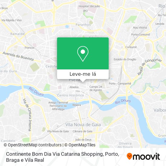 Continente Bom Dia Via Catarina Shopping mapa