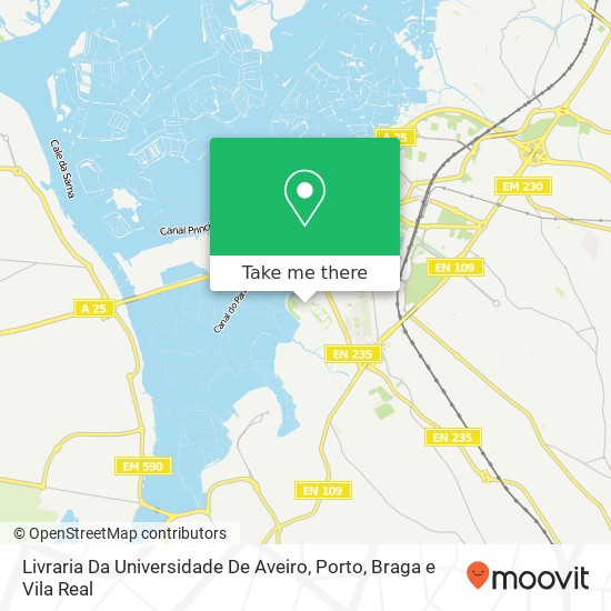 Livraria Da Universidade De Aveiro mapa