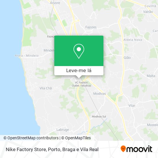Como chegar a Nike Factory Store em Vila Do Conde através de ou Autocarro?