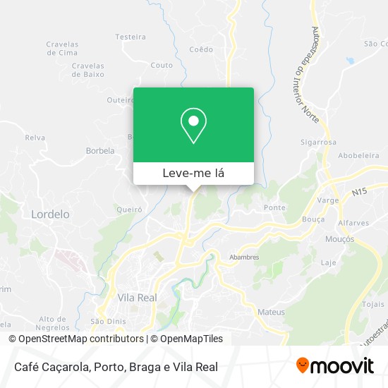 Café Caçarola mapa