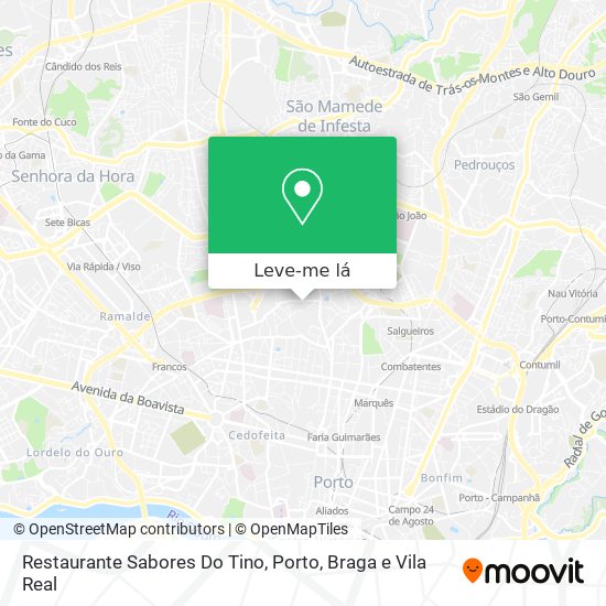 Restaurante Sabores Do Tino mapa
